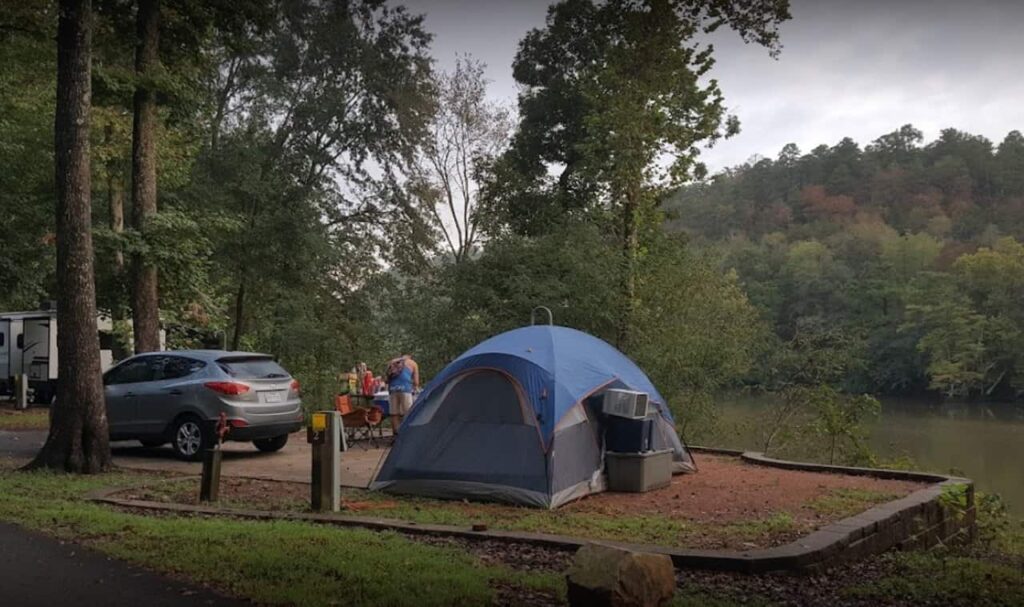 Camping and Riding in the Park